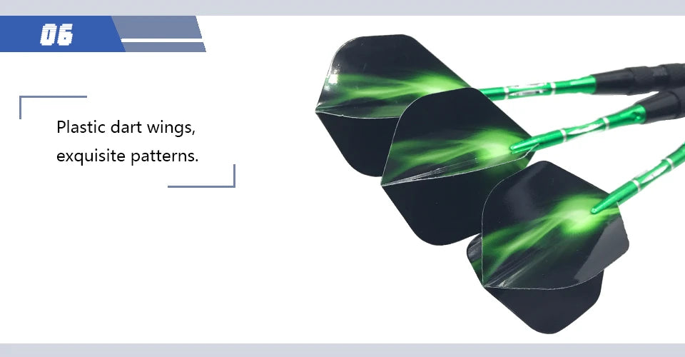 New Darts High-quality 3Pcs/set Steel Pointed Darts Professional 20g Indoor Sports Entertainment Dart Green Shafts Flight