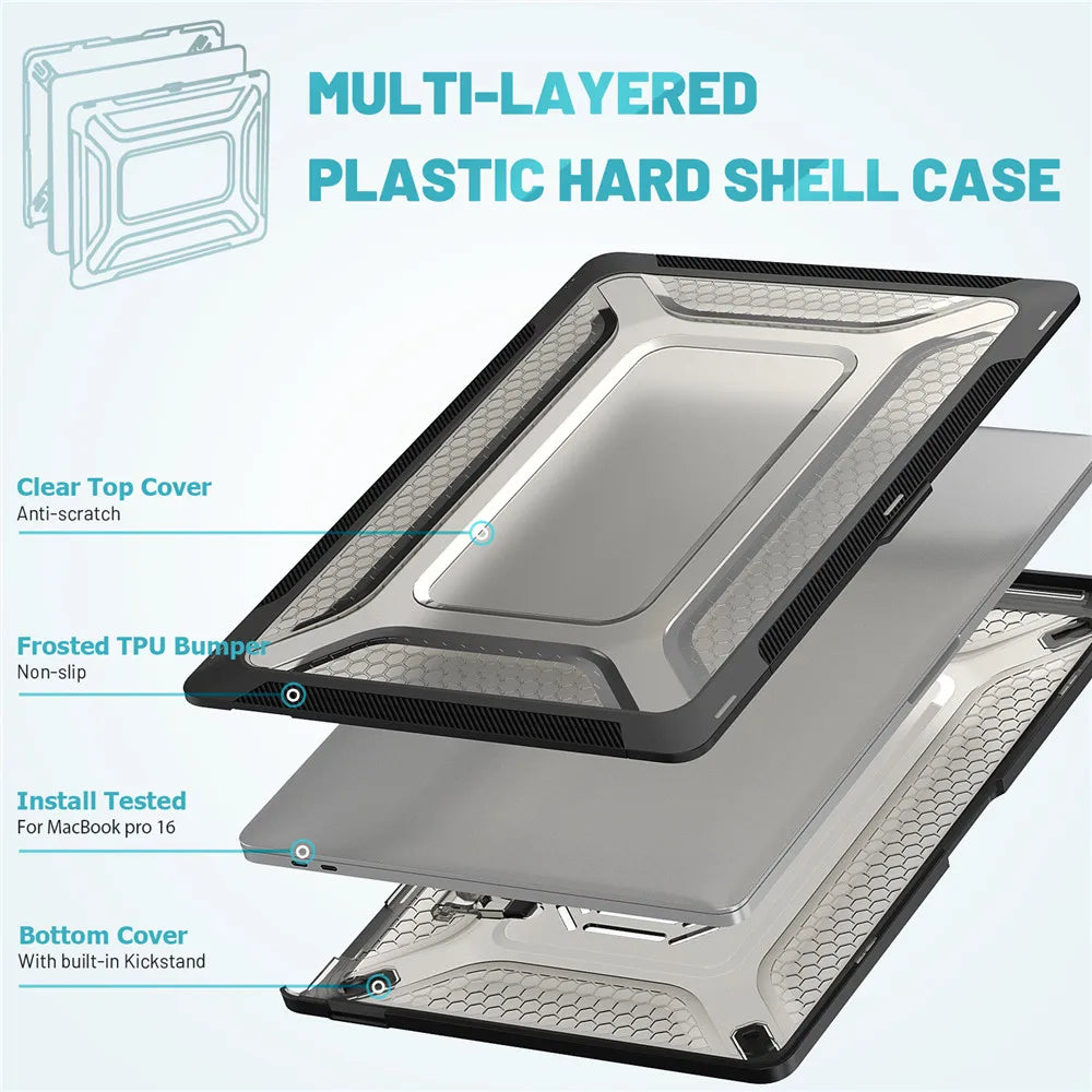 2025 New Laptop Case For Macbook Pro 14 Case M4 For Macbook Air M2 13.6 15 Case Mac Book M1 M3 Chip Pro 16 13 Cover Accessories