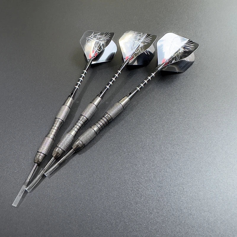 3pcs/Set Metal High-grade Imitation Tungsten Steel Needle Darts 20g Professional Competition Training Black Aluminum Rod Plastic