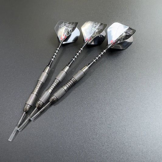 3pcs/Set Metal High-grade Imitation Tungsten Steel Needle Darts 20g Professional Competition Training Black Aluminum Rod Plastic