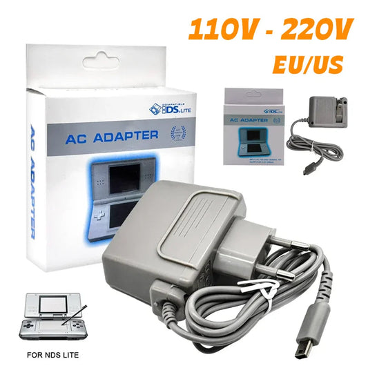 AC 100-240V Charger Travel Wall EU US Plug Charger Adapter Power Supply for Nintendo DSL DS Lite NDSL AC Adaptor Accessoires