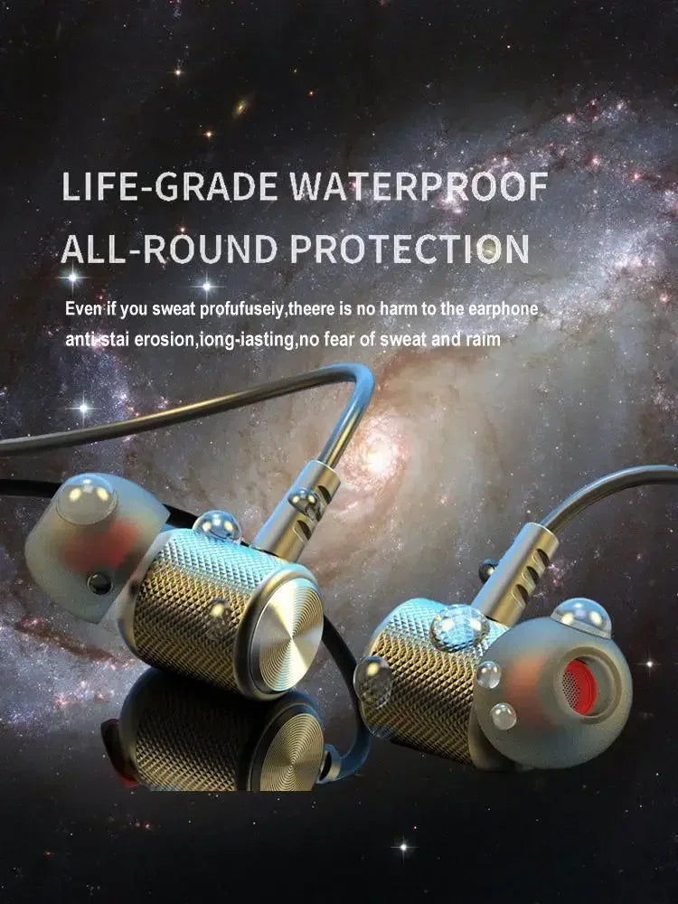 K58 Wireless Earphones Bluetooth 5.3 Neckband Headphones Gaming LED Display HIFI Headset Sports TWS Earbuds With Mic