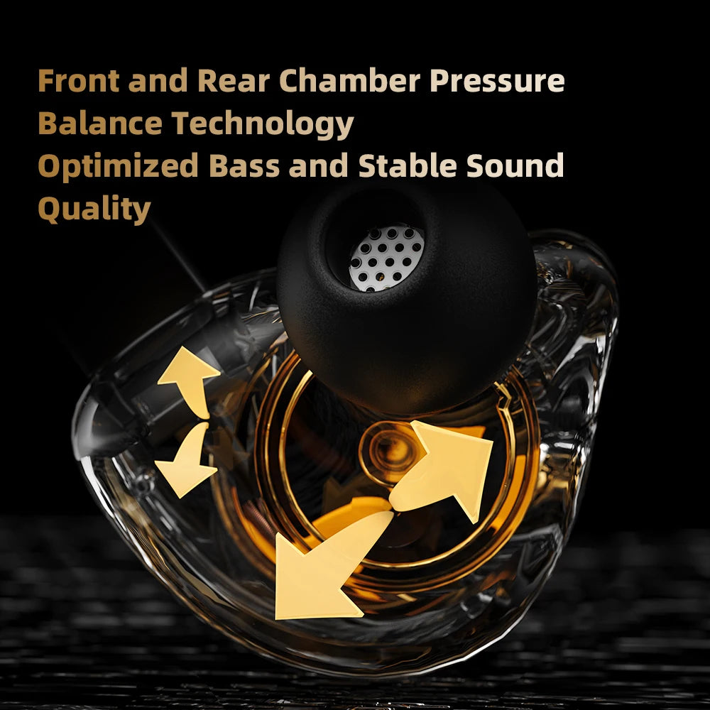 Dynamic Surround Sound Bass Earphones Earbud 3.5MM AUX In-Ear Monitor Headphones HIFI Noise Cancelling Sport Headset