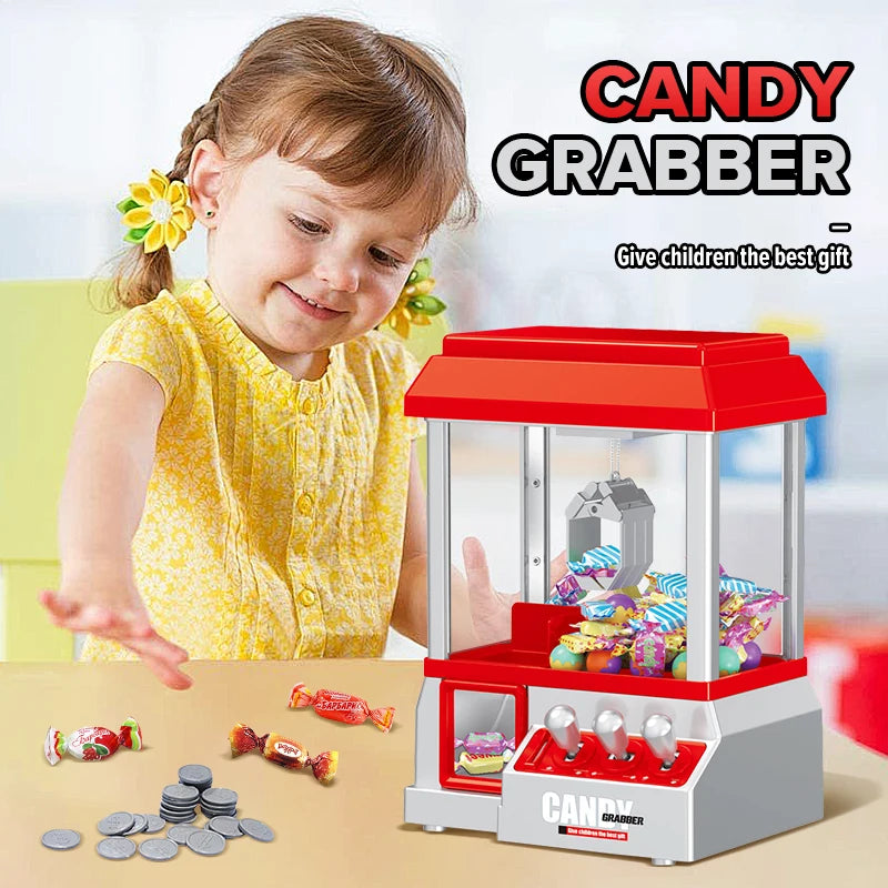 Claw Machine Electronic Candy Machine Arcade Claw Machine Retro Carnival Music And 24 specie Game Birthday Game Candy Kids Toys