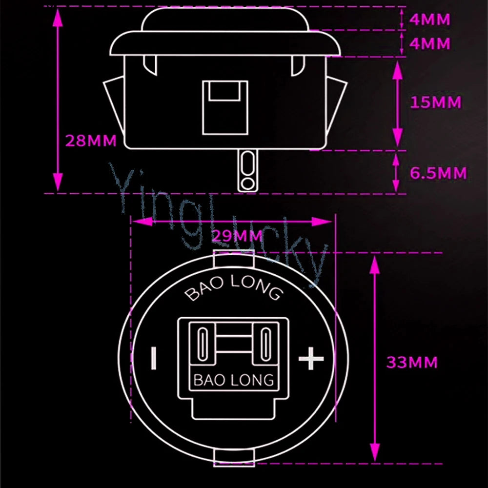 5V LED Illuminated Arcade Light Push Button 30mm/24mm Clear Plastic Coin Operated Joystick Game Button for DIY Arcade Machine