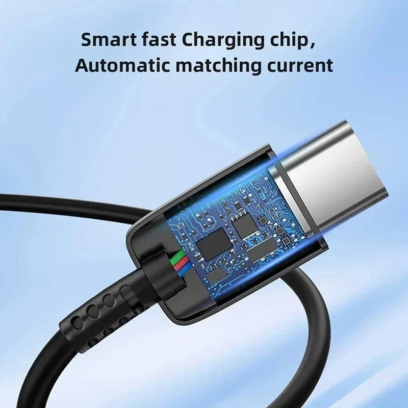 Fast Charging Type-C Cable 5A 45W PD USB-C Super for Samsung S21 FE S22 Plus S23 S24 Ultra Note 20 A14 A15 A33 A34 A53 A54 A55