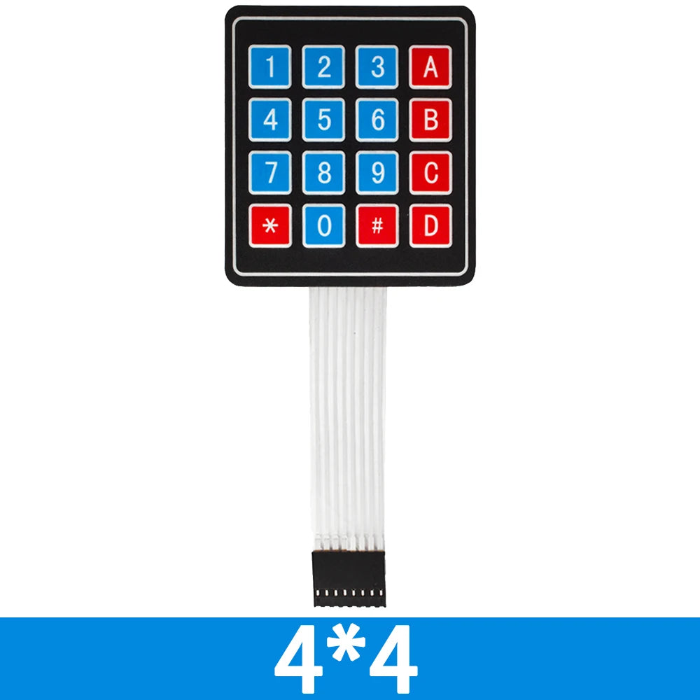 1 x 4 3X4 4*4 Matrix Array Matrix keyboard 4 12 16 20 Key 1x4 3x4 4x4 4*5 Membrane Switch Keypad for arduino smart car