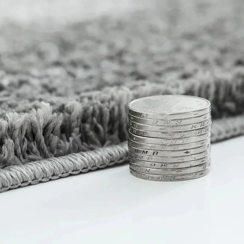 2PCS Soft Comfortable Thick Plush Floor Mat,Bathroom Floor Rug,Bedroom Carpet,Living Room Mat,Water Absorption Anti-Slip