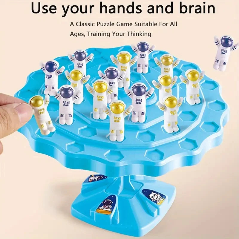 1pc Astronaut Balance Tree Family Entertainment Toy Interaction Game Party Toy Battle Game Balancing Board Game