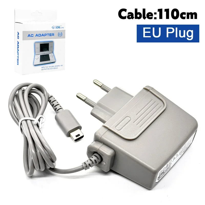 AC 100-240V Charger Travel Wall EU US Plug Charger Adapter Power Supply for Nintendo DSL DS Lite NDSL AC Adaptor Accessoires