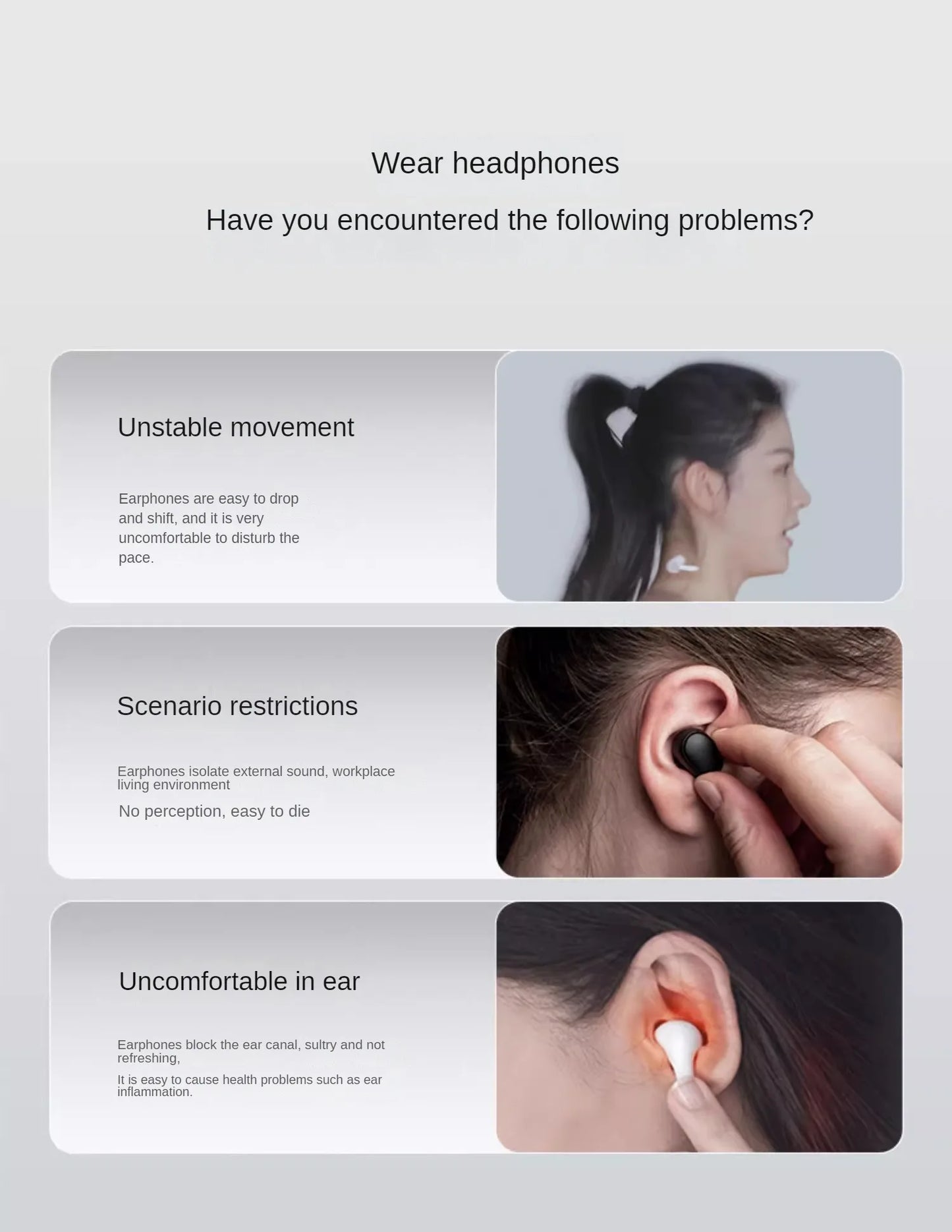 Original SHOKZ T511 OpenFit Air Open Earless Wireless Bluetooth Headphones Sports Headphones HD Call Noise Reduction Support APP