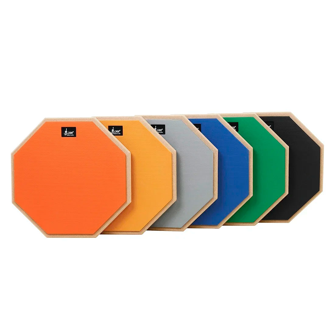 SLADE 8 Inch 12 Inch Drum Practice Pad Rubber Wooden Dumb Drum Pad Mute Training for Jazz Drums Exercise Beginners