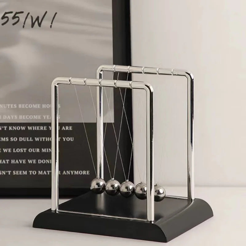 Newton Pendulum Balance Balls: Stylish Desk Decor & Educational Dynamics Toy for Office & Home