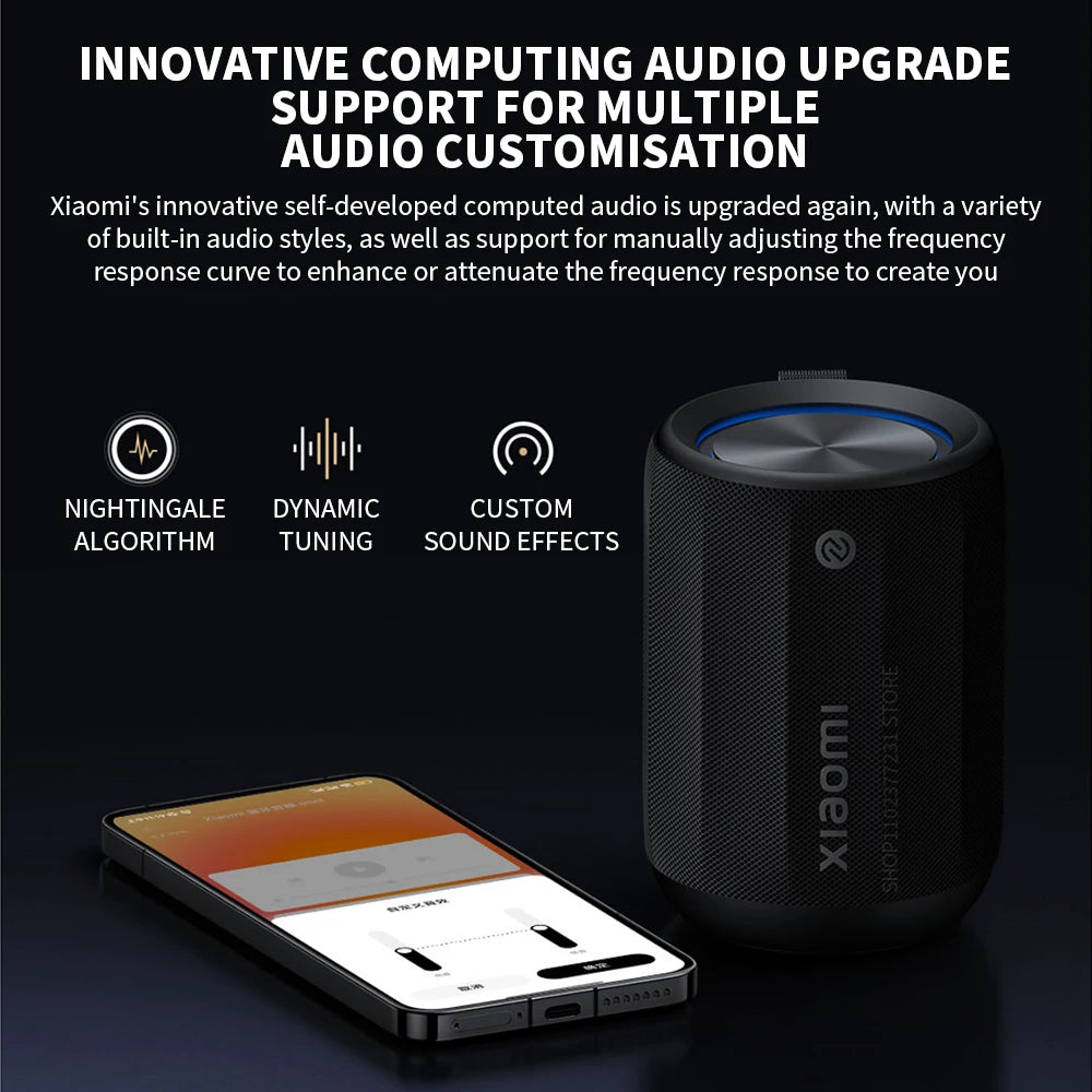 Xiaomi Bluetooth Speaker Mini ASM01A Bluetooth 5.3 RGB  Light IP67 360°Omnidirectional Stereo Outdoor Portable Sound Mi Home APP