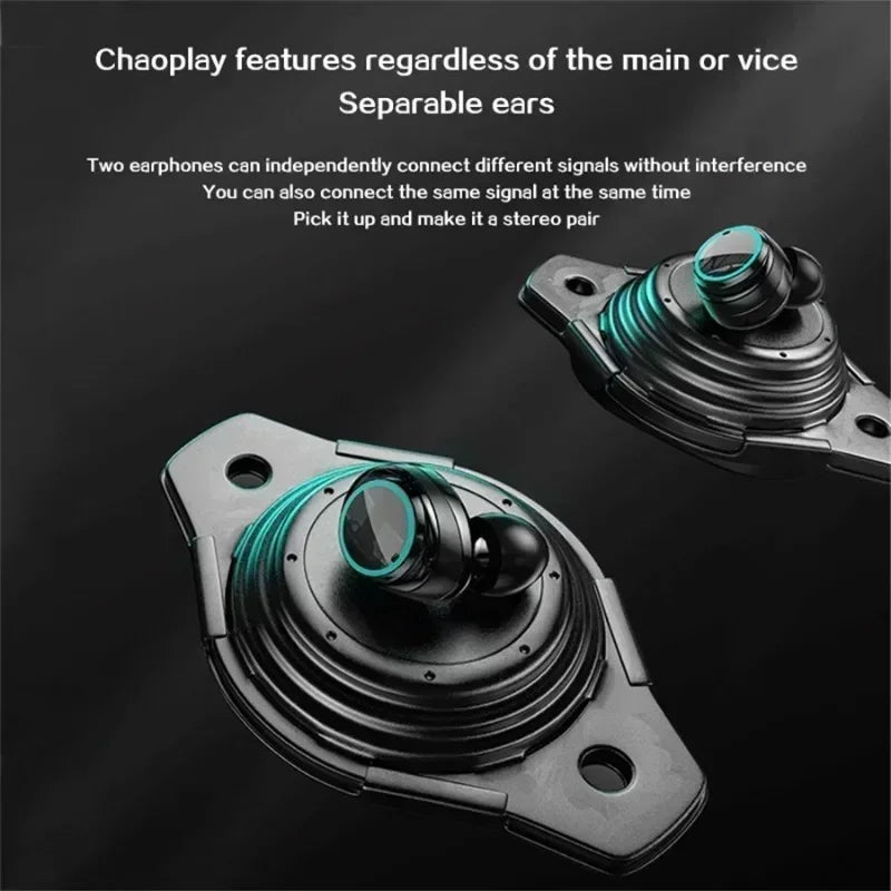 TWS Wireless Headphones Earphones Bluetooth Touch Control Noise Reduction Stereo Waterproof Earbuds Headsets