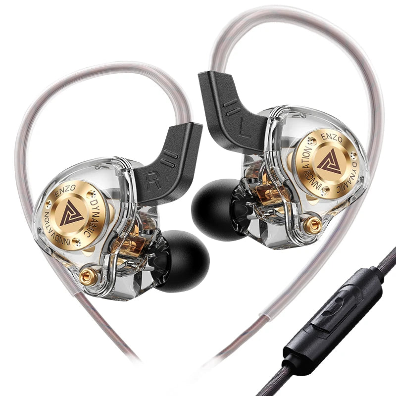 Dynamic Surround Sound Bass Earphones Earbud 3.5MM AUX In-Ear Monitor Headphones HIFI Noise Cancelling Sport Headset