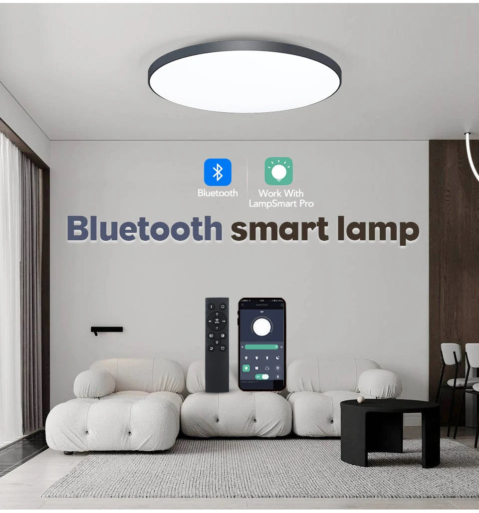 MARPOU Smart ceiling lamp led lamp for bedroom ceiling lights with Remote control Dimmable led lights for room Living room