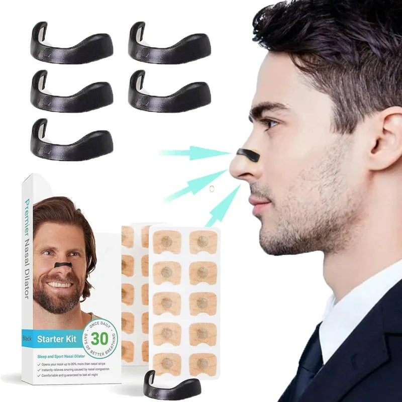 Magnetic Nasal Breathing Dilators Kits Sport Nasal Dilator Boost Oxygen Intake,Reduce Snoring,Breathing Refill Nose Clip