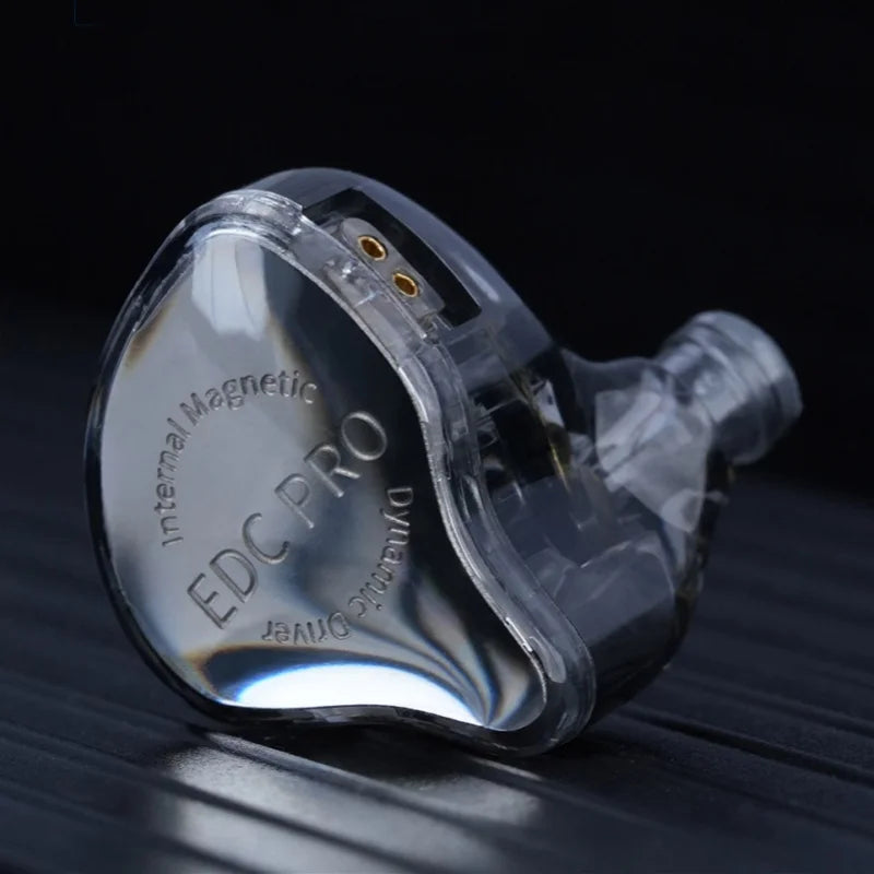 KZ EDC PRO High-Sensitivity Large Dynamic Earphone  Silver Plated Cable \ OFC Flat Cable Optional