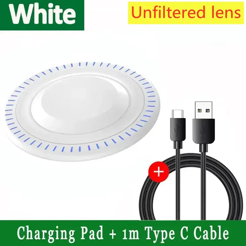 2 in 1 Phone Wireless Charging Dock Station Fast Wireless Charger Pad For iPhone 12-16 X Pro XS Max Samsung Xiaomi Huawei