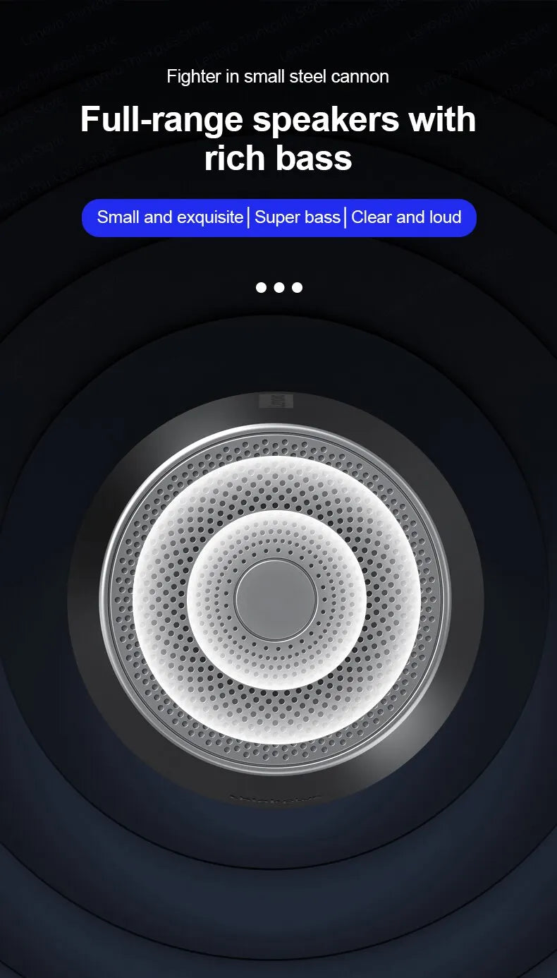 Original Lenovo K3 Pro Bluetooth V5.0 Speaker Big Audio With Deep Bass Sound Outdoor Soundbox Music Portable Camping Loudspeaker