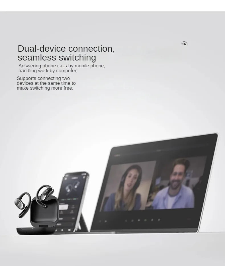 Original SHOKZ T511 OpenFit Air Open Earless Wireless Bluetooth Headphones Sports Headphones HD Call Noise Reduction Support APP