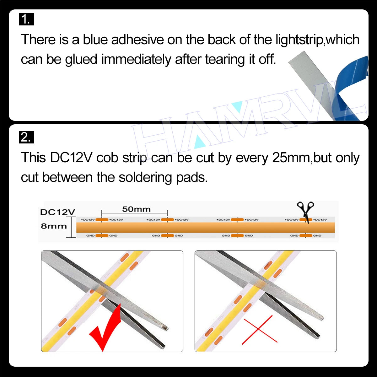 320LEDS/M DC12V COB LED Strip Lights 2M 3M 5M High Density FOB Flexible Diode Tape Light Linear Dimmable 12 Volt Home Decoration