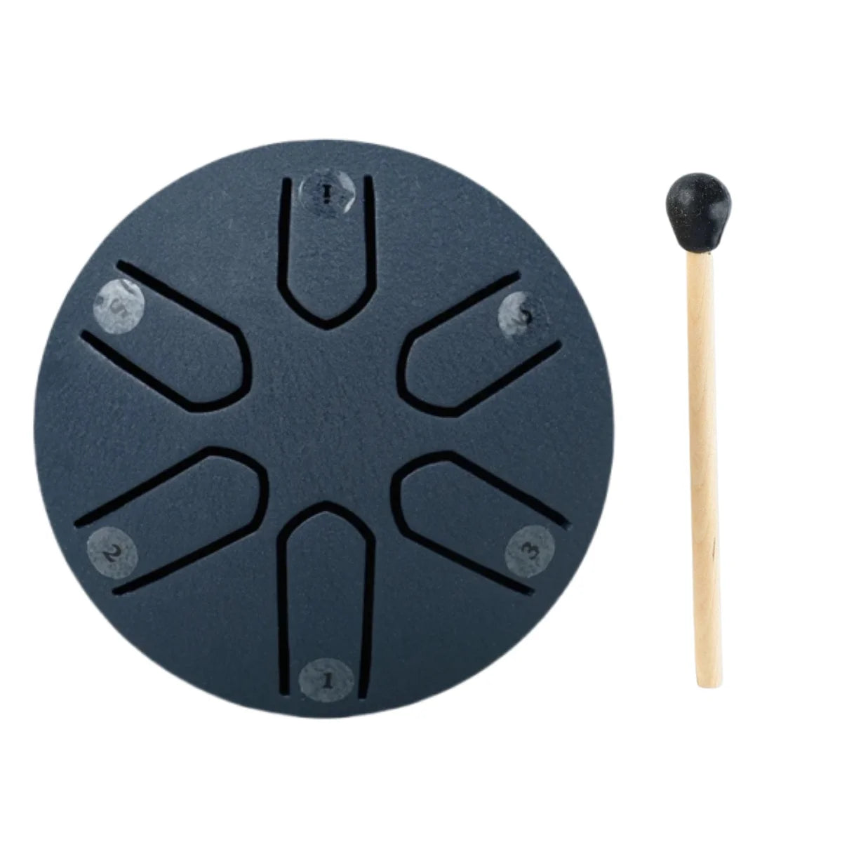 3-Inch 6-Tone Steel Tongue Drum - Mini Handpan Drum with Drumsticks, Beginner-Friendly Percussion Instrument Set
