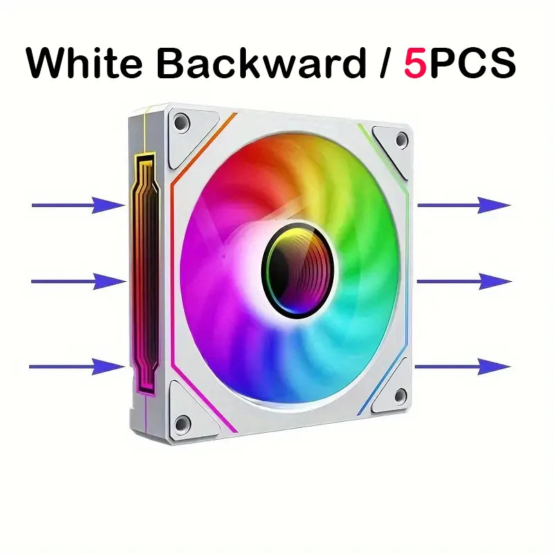 PRISM IV PRO Case Cooling Fan 120mm 5V 3 PIN ARGB, 12V 4 PIN PWM, for CPU & Case,Infinity Mirror Series,1650 RPM, 65 CFM