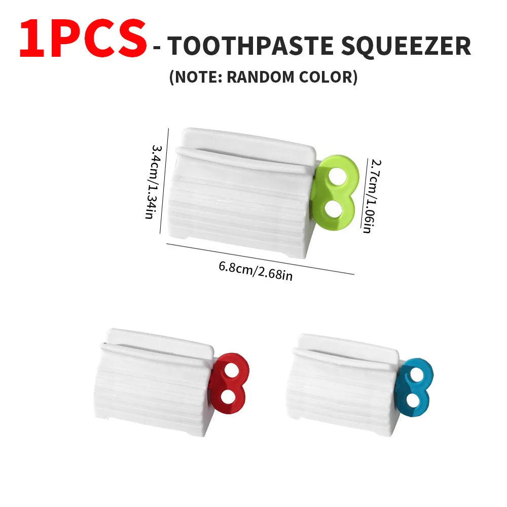 JJYY Home Plastic Toothpaste Tube Squeezer Easy Dispenser Rolling Holder Bathroom Supply Tooth Cleaning Accessories