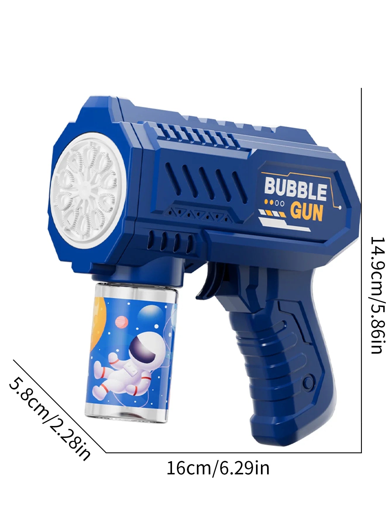 Children bubble machine glowing toy fully automatic bubble gun produces a large amount bubbles without battery and bubble water