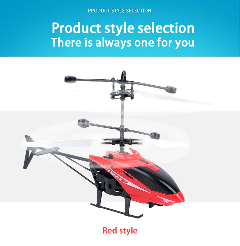 Rechargeable Mini RC Drone Remote Safe Fall-resistant RC Helicopters Drone ChildrenToys(No remote control battery)