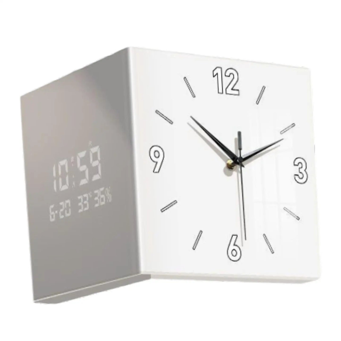 Double-sided Living Room Corner Wall Clocks  Nordic Modern Creative Luxury Electronic Wall Clock Valentines Day Gift Home Decor