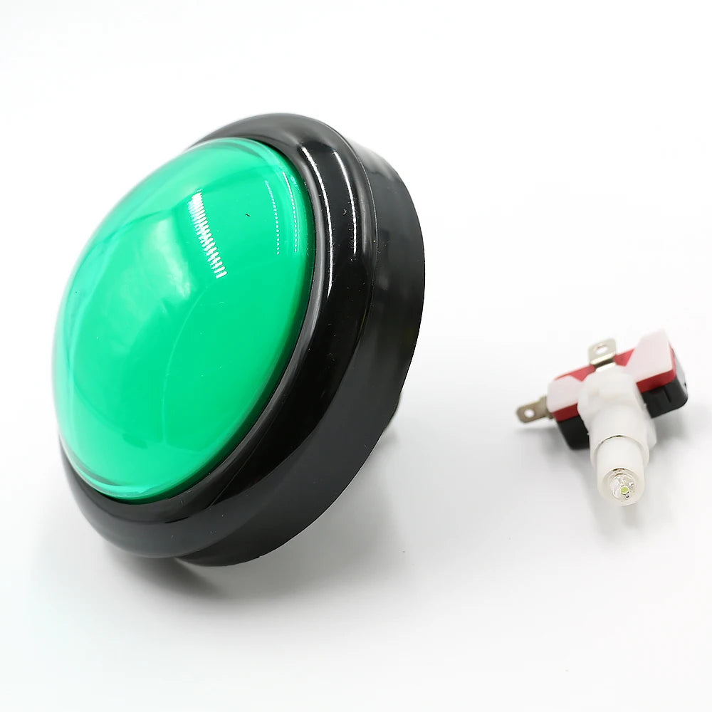 Big 100mm Light Push Button Illuminated Led Answerer Switch Video Rhythm Of Music Game Vending Machine Coin Arcade Pinball Parts