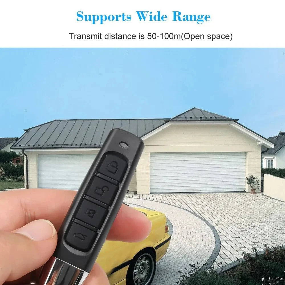 433MHz Cloning Remote Control RF Clone Copy Remote Control Garage Gate Door Opener Remote Key Duplicator for Home Safety