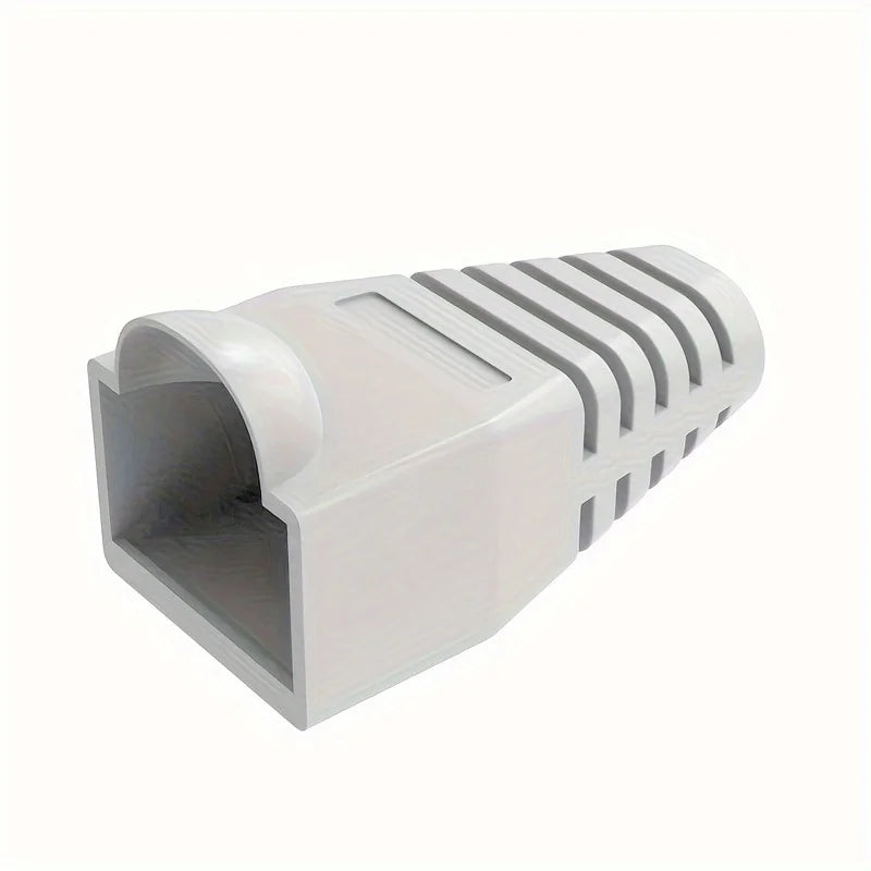 Colorful CAT5E CAT6 RJ45 Ethernet Network Connector Plug Cover Strain Relief Boots Crystal Head Protective Cable Sleeve For 8P8C
