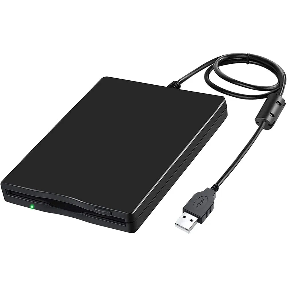 USB Floppy Disk Reader Drive 3.5" External Portable 1.44 MB FDD Diskette Drive for Mac Windows 10/7/8/XP/Vista PC Laptop Desktop