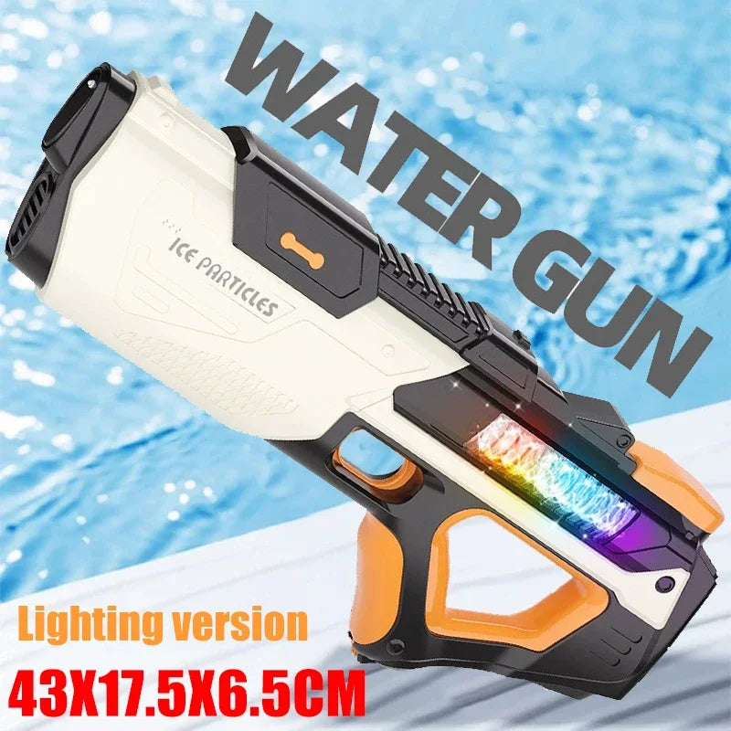 Full Electric Automatic Water Storage Gun Toys Portable Children Summer Beach Outdoor Fight Fantasy Toys for Boys Kids Game