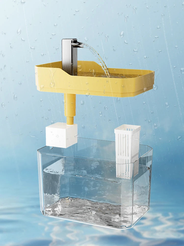 Hot transparent pet water dispenser plug-in automatic water drinker circulating and flowing out water smoothly pet water drinker