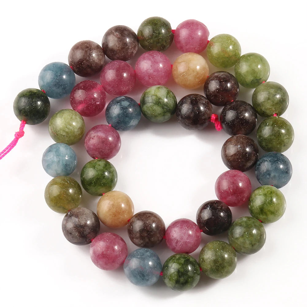 6/8/10mm Natural Stone Sapphire Color Jade Beads Blue Round Loose Beads For Jewelry Making Supplies Diy Charms Bracelets 15''