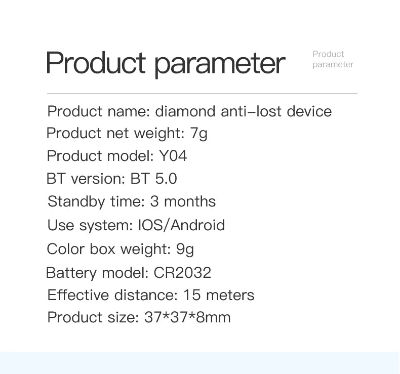 Mini Tracking Bluetooth Anti-lost Device Mobile Phone wallet Key Finder Location Intelligent Caller 5.0 Dual Alarm Pet Finder