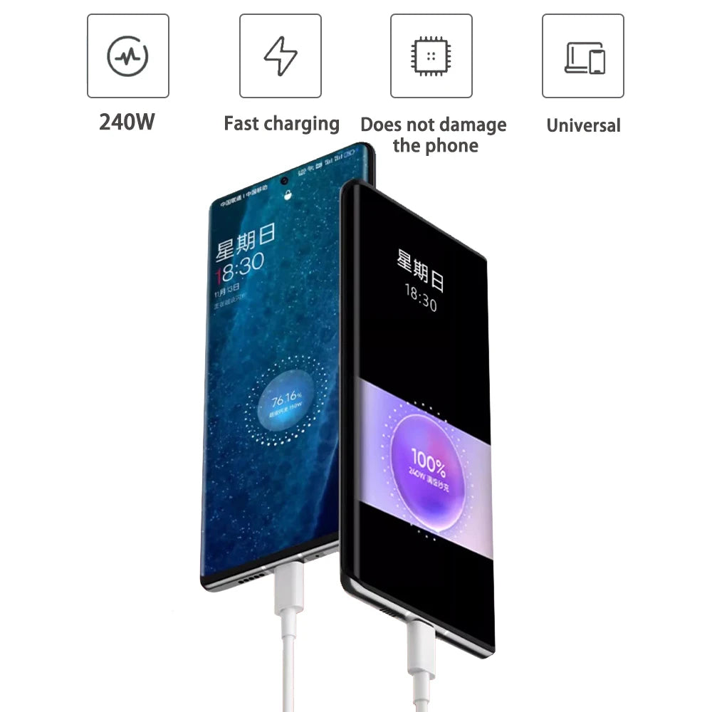 240W 150W UltraDart SUPERDART Charge Cable USB Type C Charger For Realme GT3 GT5 GT Neo3 Neo5 GT2 Explorer Master 11 Pro