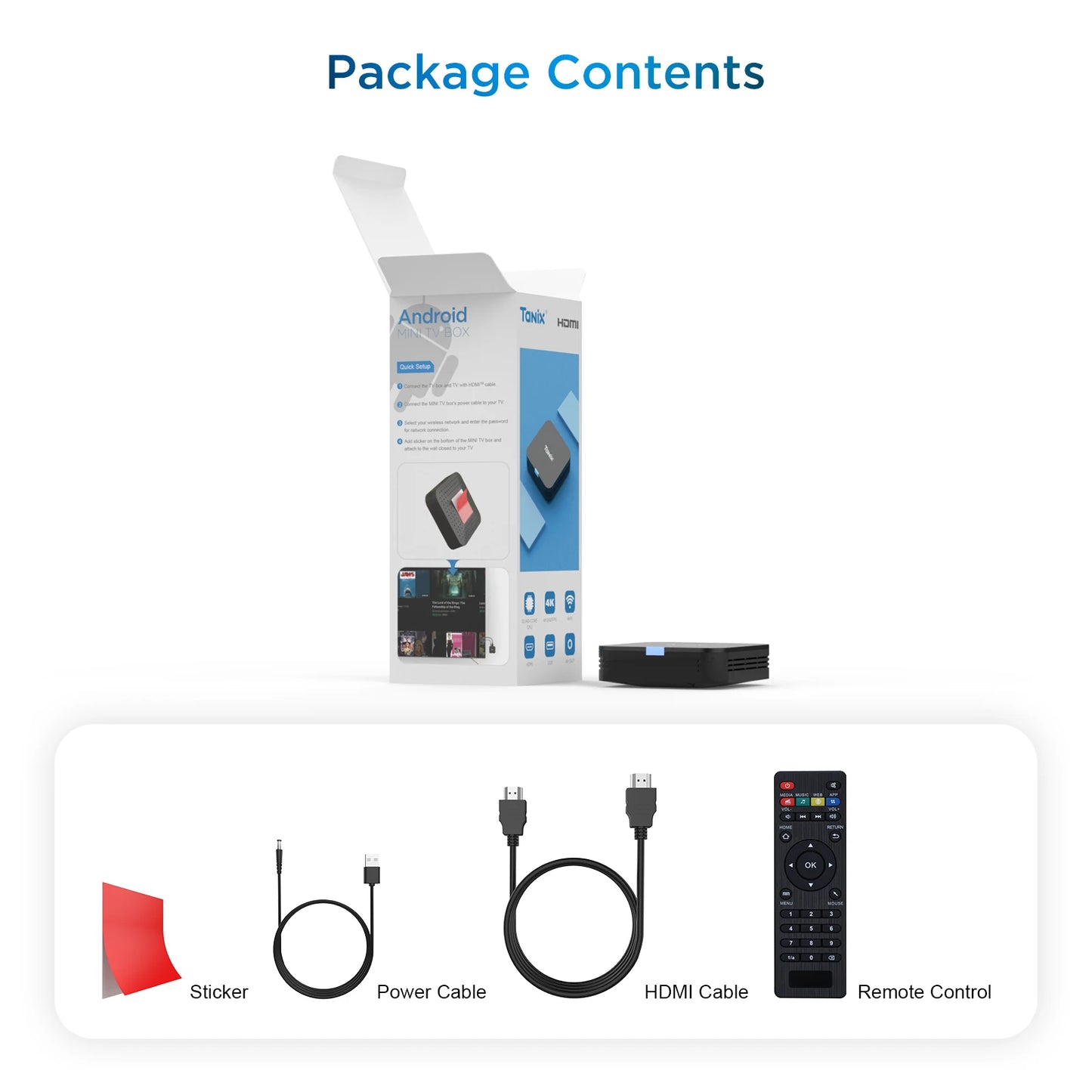 TANIX TX1 Android 10.0 Allwinner H313 Quad Core 4K HDR Mini Game TV Stick 2.4G Wifi RAM 1GB 2GB ROM 8GB 16GB Smart TV Box