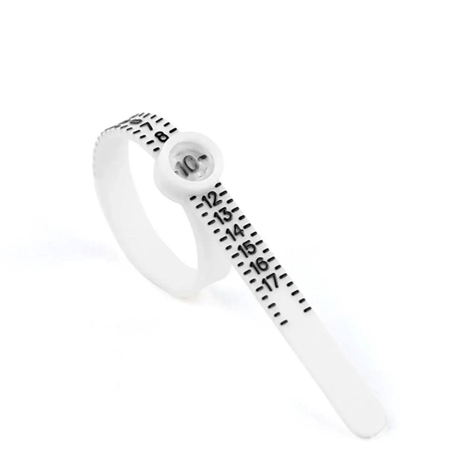 Adjustable Ring Sizer with Magnifier US/UK/EU/HK Size Chart Reusable Finger Measuring Tool for Accurate Ring Sizing