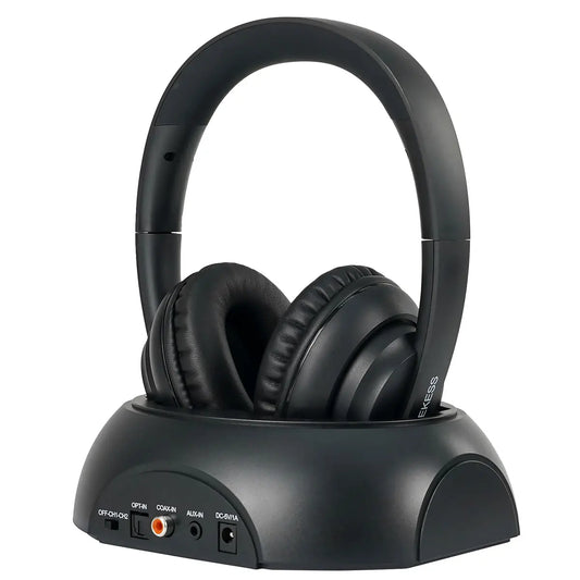RETEKESS TA006 Wireless Headphone TV Watching Rechargeable Wireless Earphone with Transmitter Support Coaxial Fiber 3.5 AUX RCA