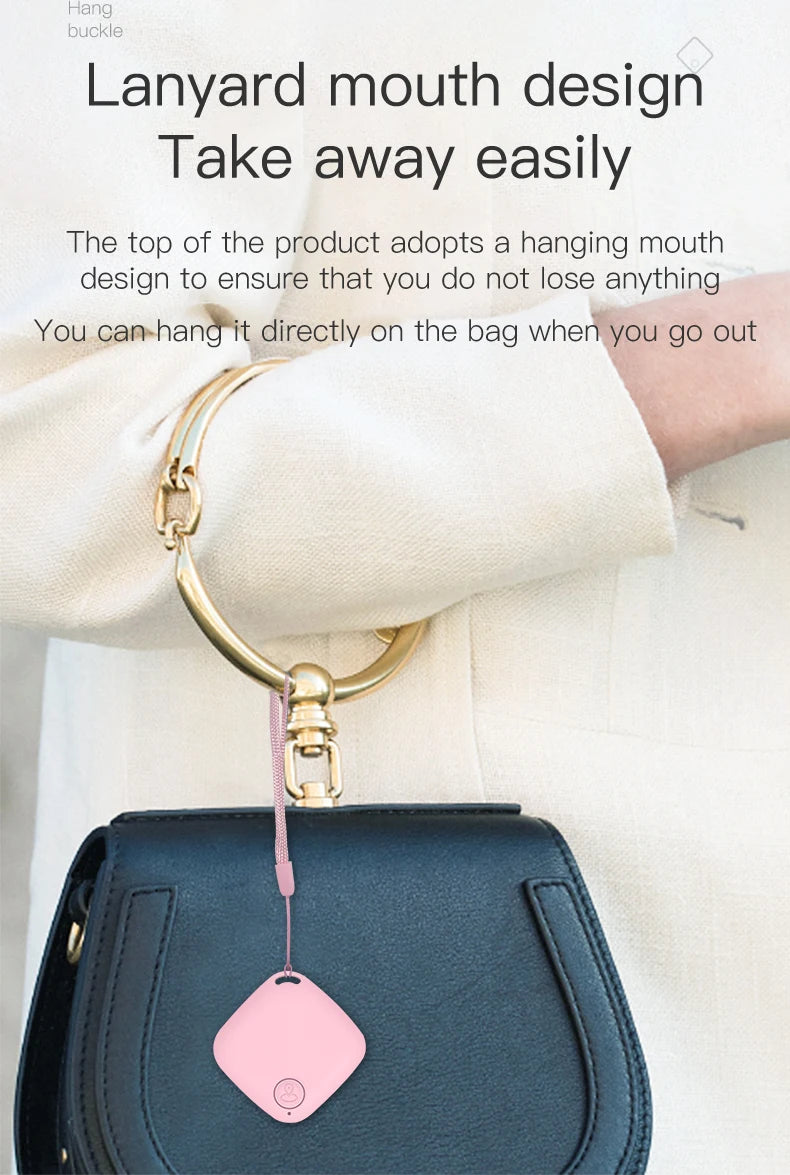 Mini Tracking Bluetooth Anti-lost Device Mobile Phone wallet Key Finder Location Intelligent Caller 5.0 Dual Alarm Pet Finder