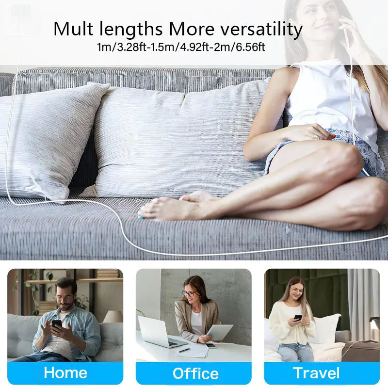 For Samsung Xiaomi Redmi Fast Charger EU 20w Wall USB Type C Cable For iPhone 17 16 15 Pro Max Plus iPad AirPods travel Plug us