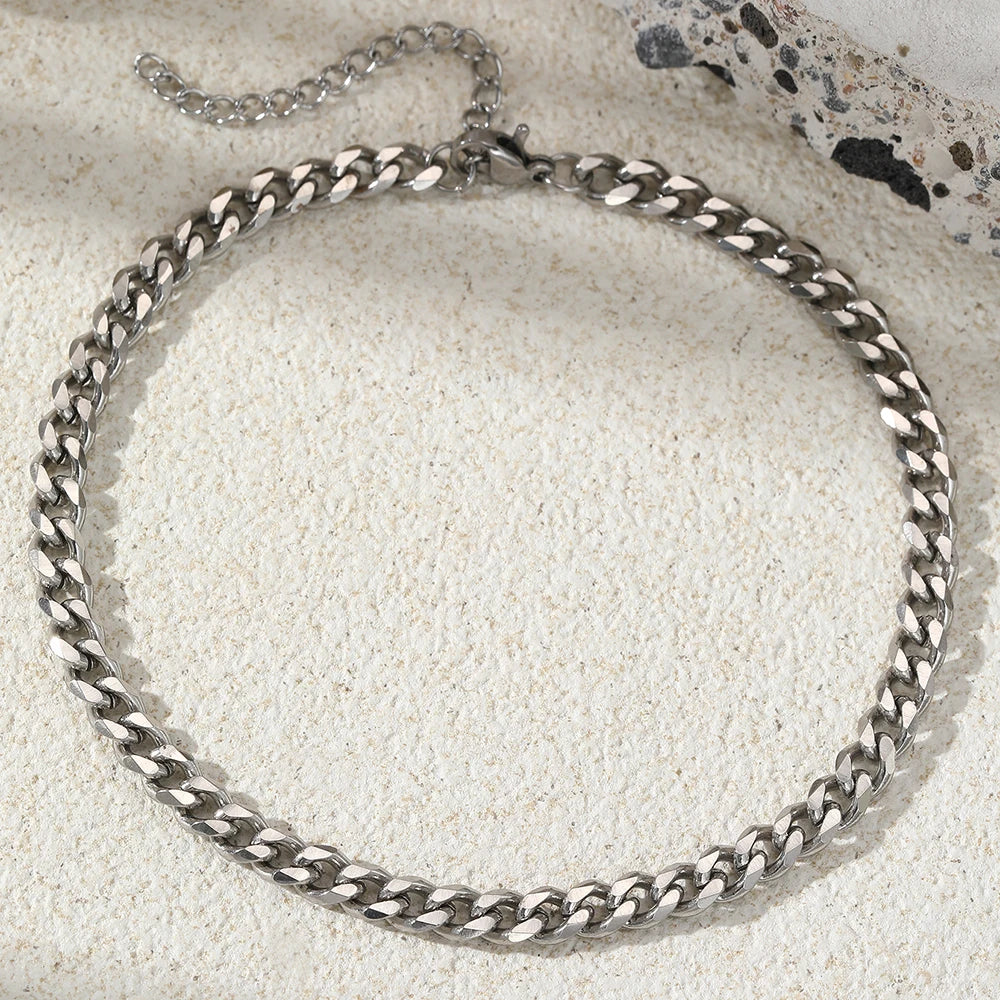 Stainless steel anklet Multiple chain thickness specifications Classic fashion anklet For Women Jewelry Creative Fashion Gifts