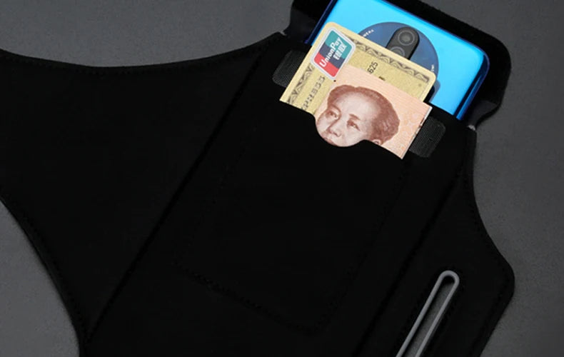 Fitness Arm Bag Zipper Head Mobile Phone Earphone Storage Bag for iPhone 16 15 14 13 Samsung Xiaomi AirPods Running Accessories