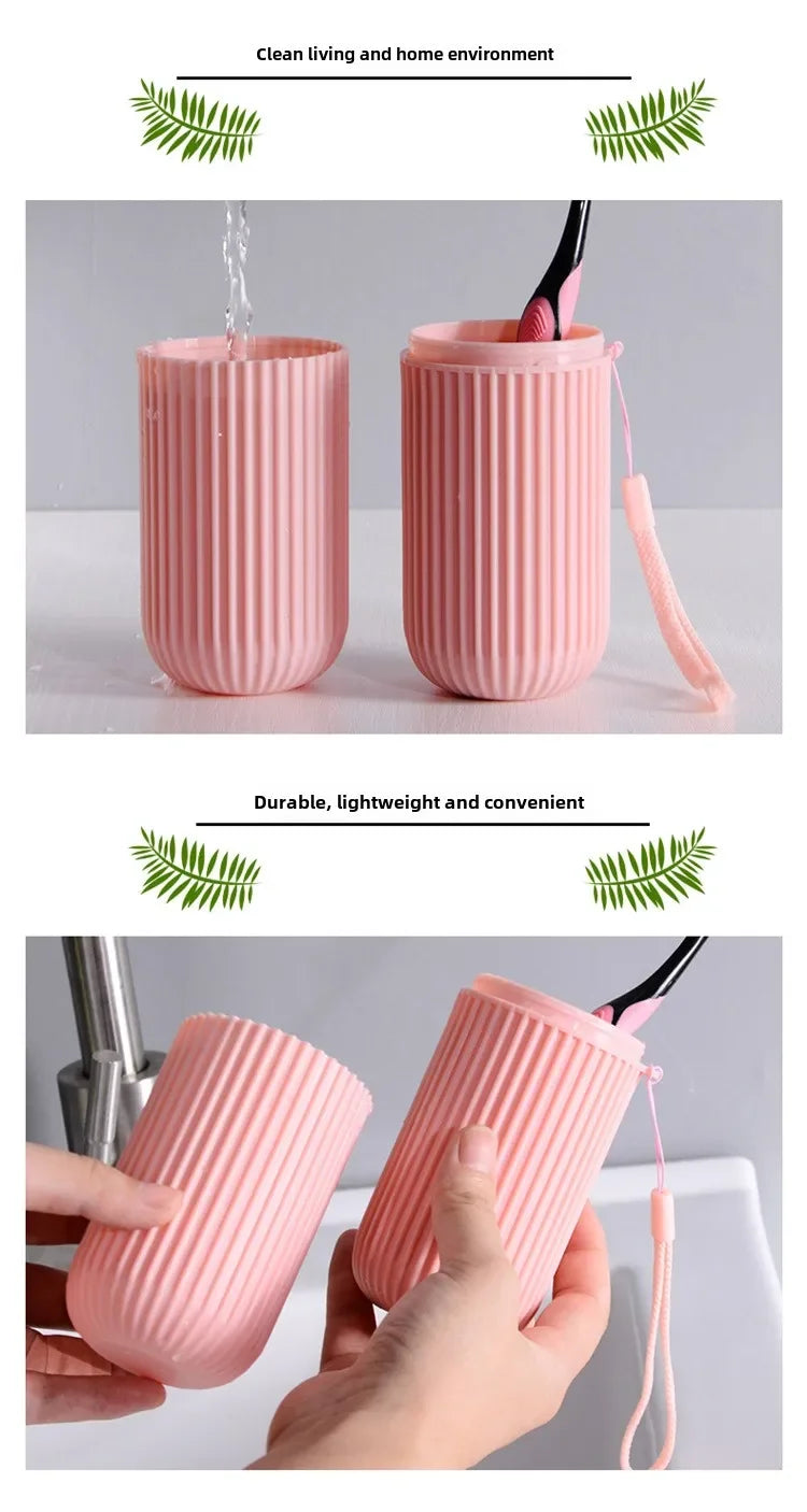 Toothbrush Cup Portable Toothbrush Holder Multifunction Travel Cup Organizer Toothbrush Case and Bathroom School Trip